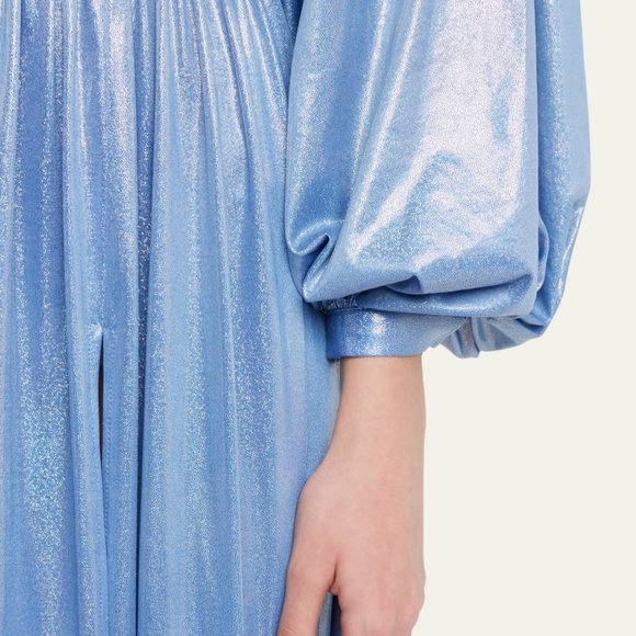 Bronx and Banco, Zoe Metallic Gown, Periwinkle, NWT, M - Picture 8 of 8